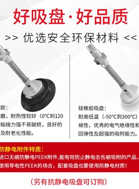 SH40N-E25LR1-M18重载型真空吸盘侧进气弹簧支架SH63N-E50LR1-M18