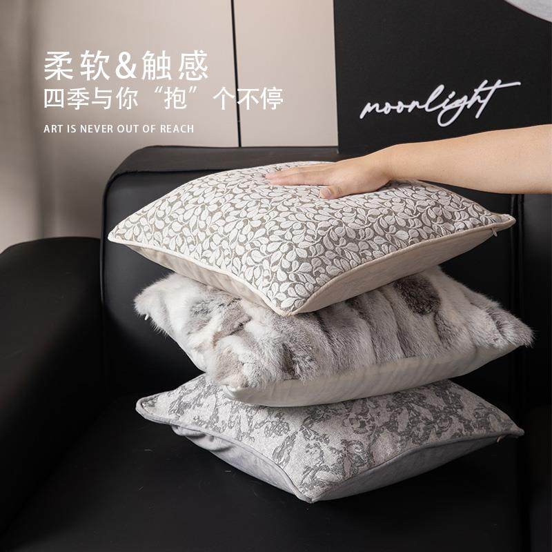 客厅沙发抱枕靠垫2025新款轻奢高级感飘窗靠背垫卧室床头靠枕套