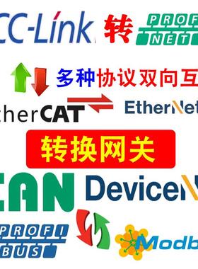 CCLINK转Profinet转ethercat网关485模块EtherNetIP/Modbus以太网