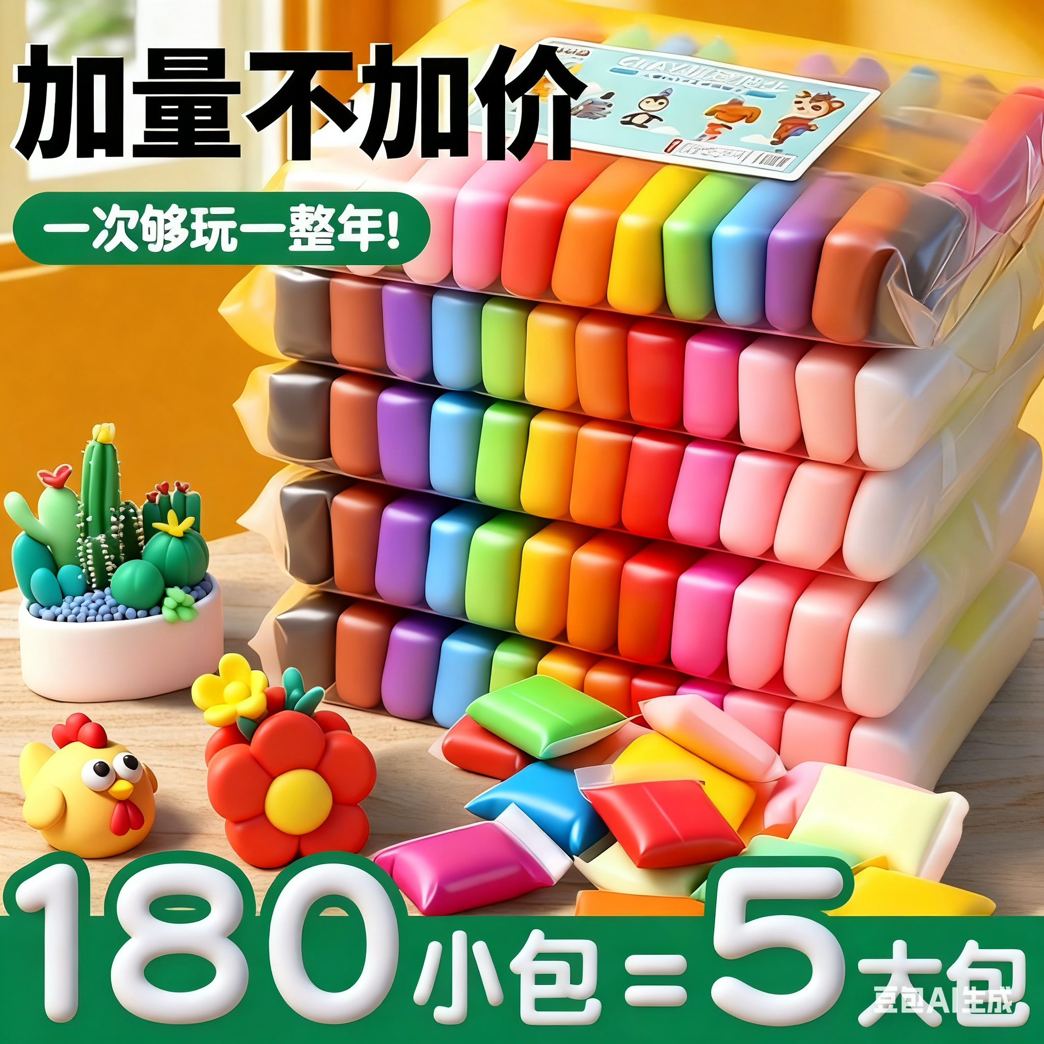 10包36色超轻黏土丨不沾手