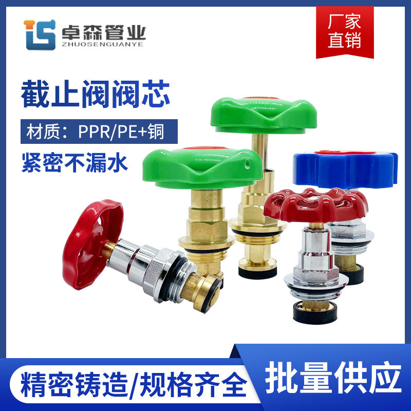 20 25 32 40 50 63 75PPR阀芯截止阀芯4分6分PPR水管阀门管件配件