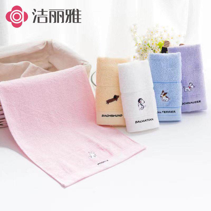 棉纱绣蜜蜂纯棉柔软薄款舒适儿童夏天女生毛巾洗脸小浴巾