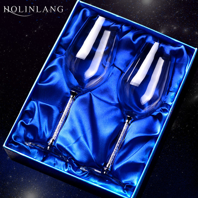 红酒杯套装旅行红酒杯套装带箱子外带收纳便携载醒酒器礼盒6只装