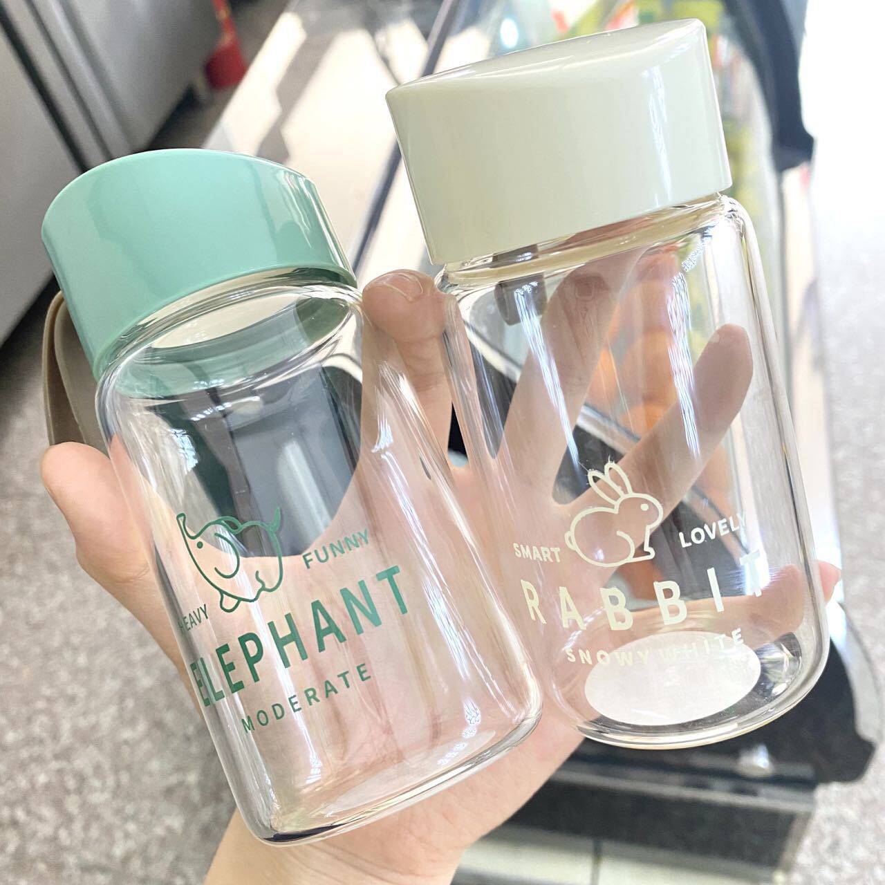 口袋水杯200ml超迷你便携杯子女玻璃杯小巧水樽小容量100ml水瓶