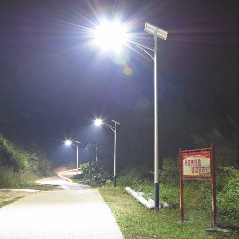 太阳能路灯中国结led60W大功率6米路灯杆户外农村家用庭院高杆灯