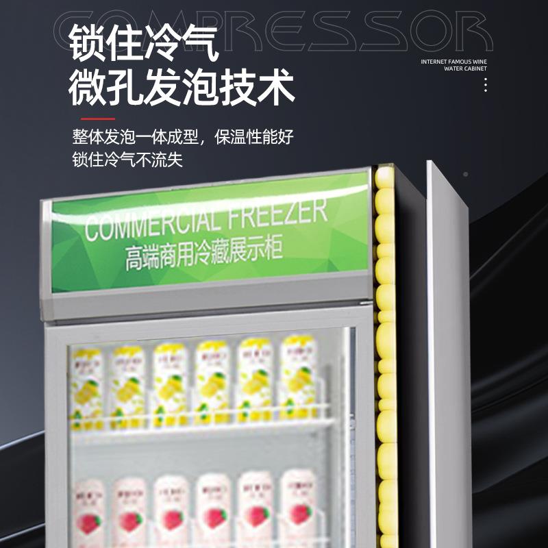 商用啤酒柜餐饮便利超店市饮立料啤酒冷饮料柜藏柜式冰箱店饮料展