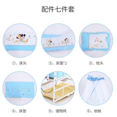 婴儿床动摇刚床床多功能拼接电大床全自动摇篮婴儿小211床出生