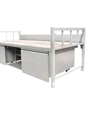 钢制单宿15519人床钢制床单层舍床层铺单床单人铁架床铁艺木板床