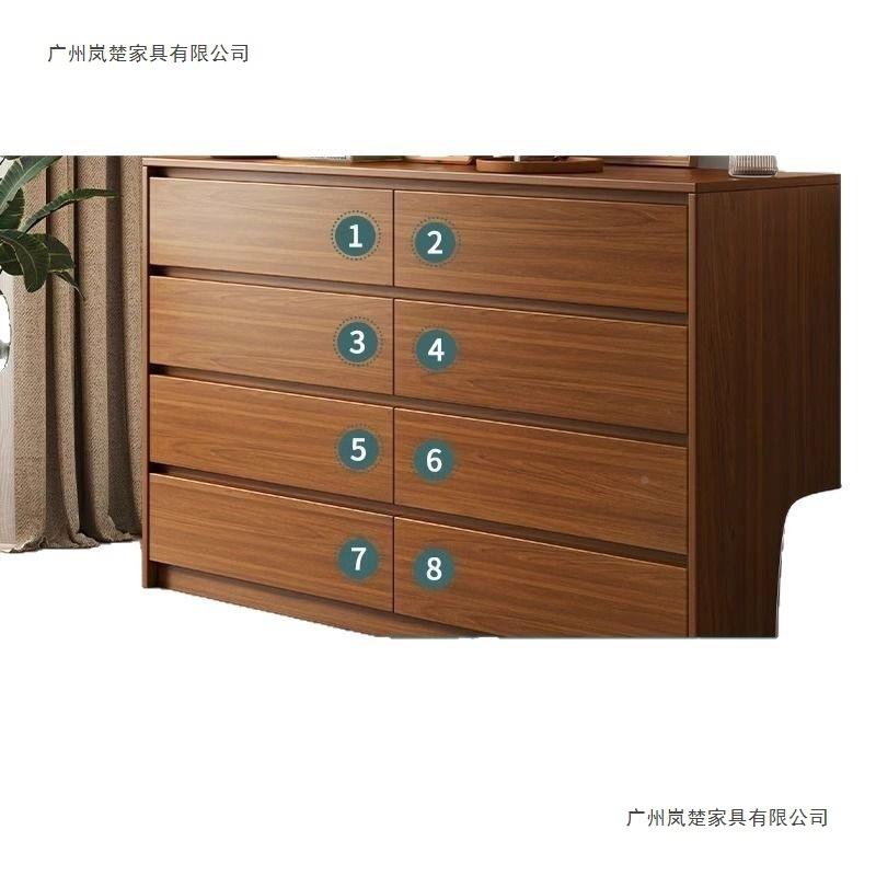 斗柜卧木室抽10261223屉柜床尾收纳五靠置物柜家用客厅墙实色储物