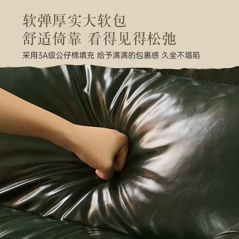 升级款羽绒垫单人小沙发泽西岛椅姹寂风沙发椅复古实木沙发