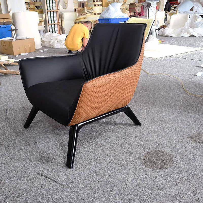 意式简950实木设计师单人沙发极老虎大椅别墅客厅酒店堂休创意闲,住宅家具,沙发椅,淘宝优惠券,粉丝福利购,淘宝优惠卷