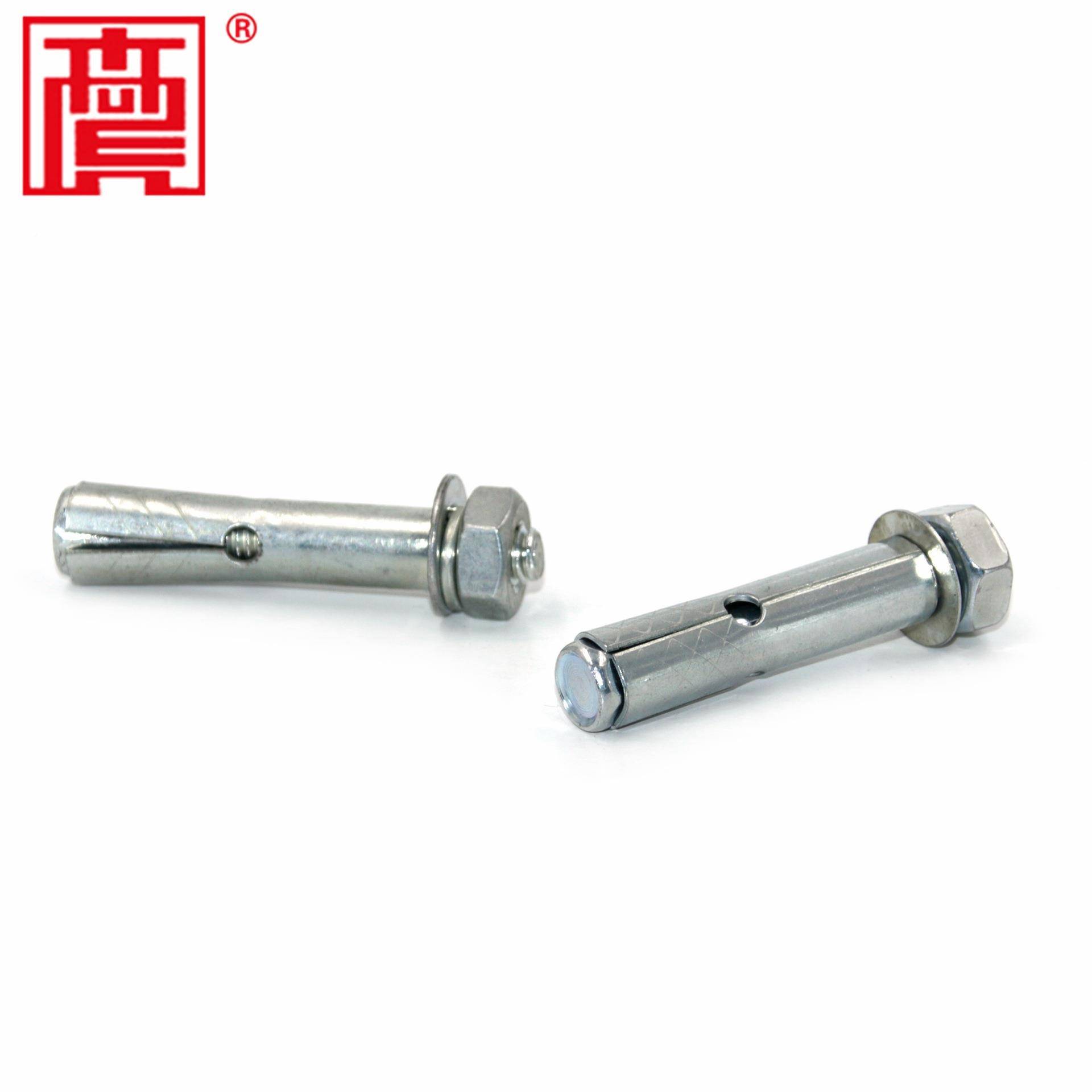 孔膨胀螺国标栓4.8级镀带锌小孔膨胀拉爆螺厂丝家MZY规格多种