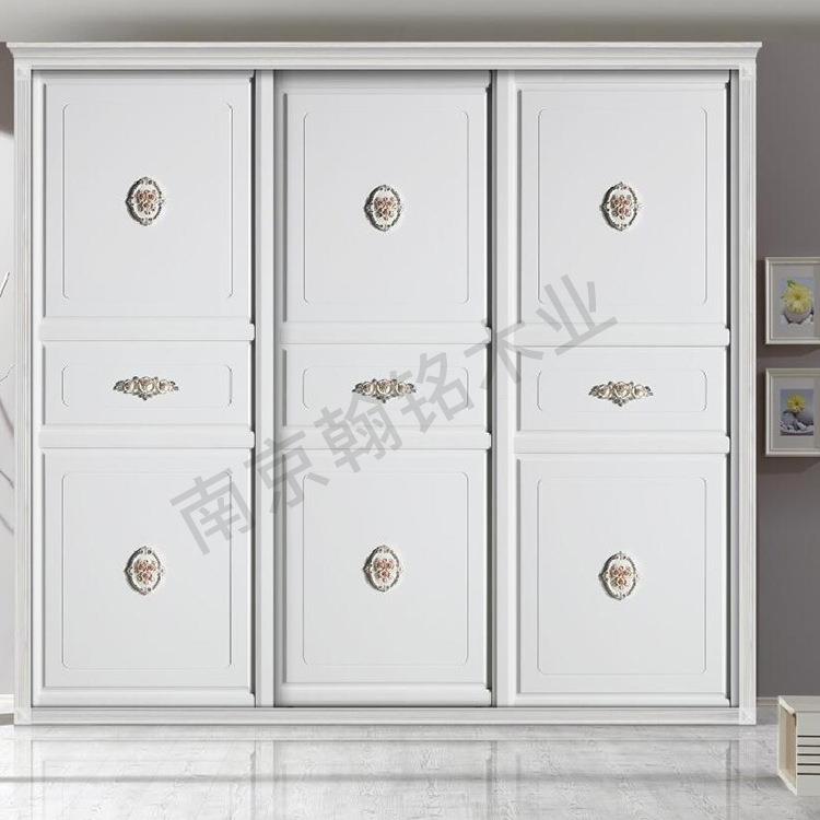 南京工厂式衣柜式乡美村三四门木组装整体卧YVM室木质实美木橡大