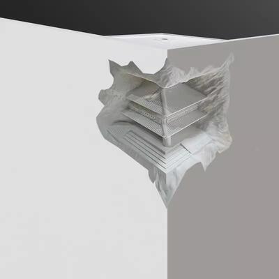 感应石膏灯18027嵌式转角壁灯玄关人体感走廊围中式装饰小入夜灯