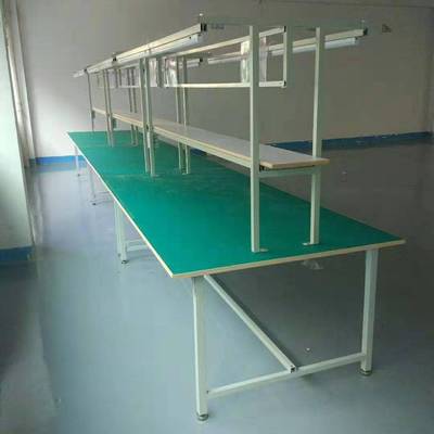 车间防静电工作台防静电检验桌带灯装配操作注塑机手机维修工作台