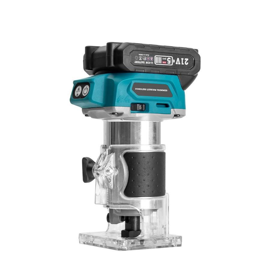 锂电无刷修边能机电木工开槽机家用木铣功雕刻机手多持式挖BID孔