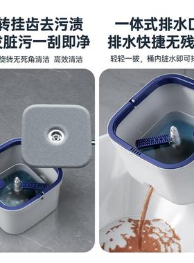 大号干两用拖拖把家地用湿套装mop净污分旋转拖把桶SJN懒人清洁离