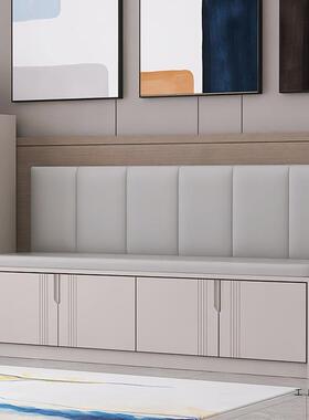 卡座沙柜小户型家用软包靠背阳F5M7T6S8台飘窗木简约大容量储物发