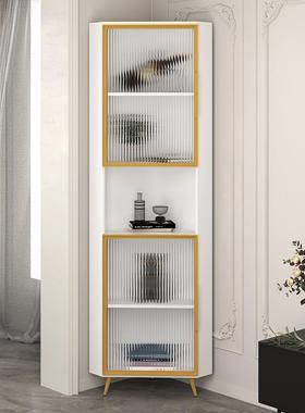 简约实木转角柜墙角柜拐轻奢门纳AYP餐厅置物柜收客厅落地三角角