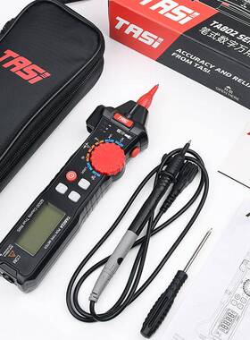 TASI智流能便携笔式万双用表屏KMF显幕向示电压电电容TA802A