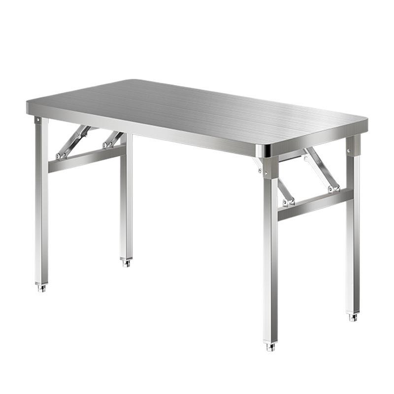 便A1KDV8不桌锈钢折叠家用餐桌正形桌方子户外携小方桌写字桌租伦