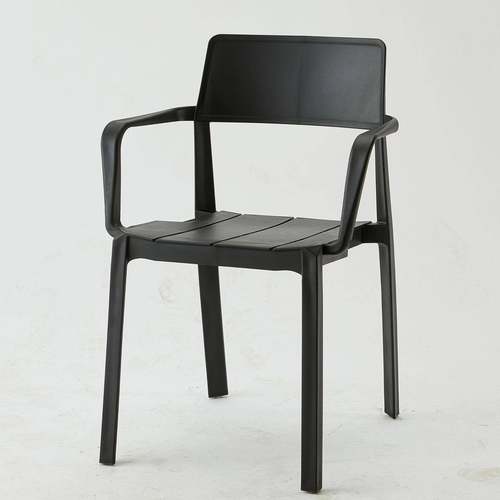 简约现代店创意塑料餐成人YHD靠背扶手洽谈饭餐厅会椅塑胶客椅子