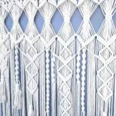 手编挂毯波西米亚风门格手作棉线编饰织帘子帘婚庆家居062用品装