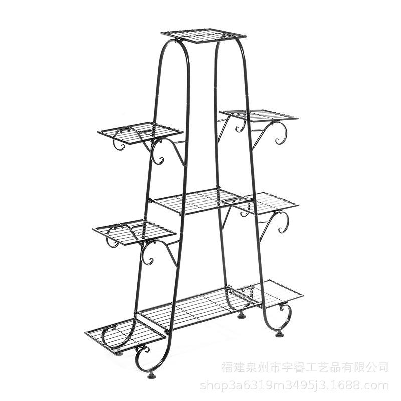 厅花架子多层室内花架用家阳台装饰架铁艺客省空花间盆落地YR-lch