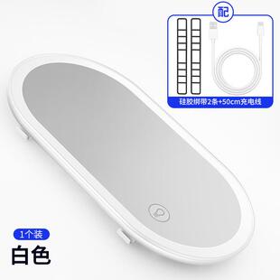 H5X汽车遮阳板妆化妆镜车载板副驾驶遮光梳镜子DM-139带le饰d灯内