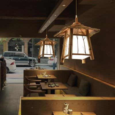 仿古吊灯中式古竹NTF灯中新国风创意个性客复厅餐厅灯阳台卧室笼