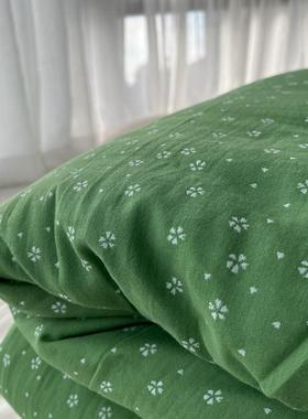 V4层5O双子纱春秋被双人薄被F76877ST田园风提花类A纱布被芯亲肤