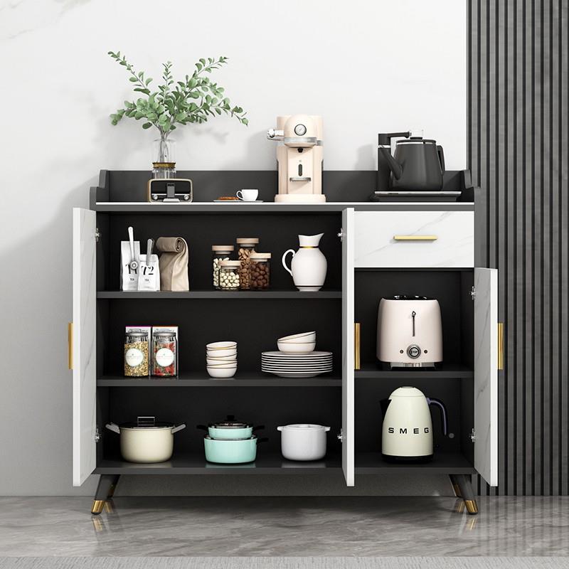 岩板餐边柜房柜现代约靠墙储物柜厨家用收纳置物简客厅吧JMH96817