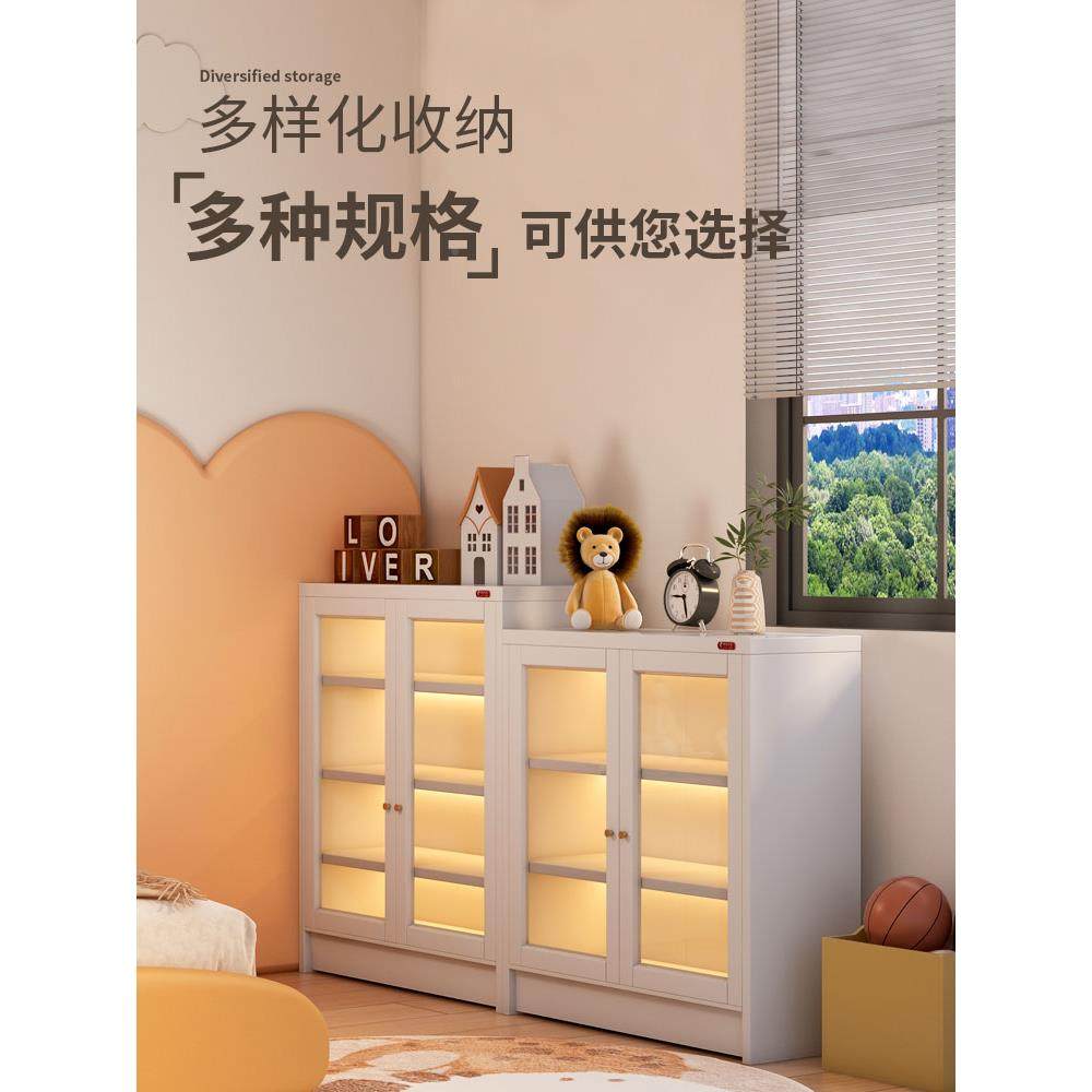 7书柜置物儿童生家用学钢制DZI落地书柜带柜门防卧室尘置物