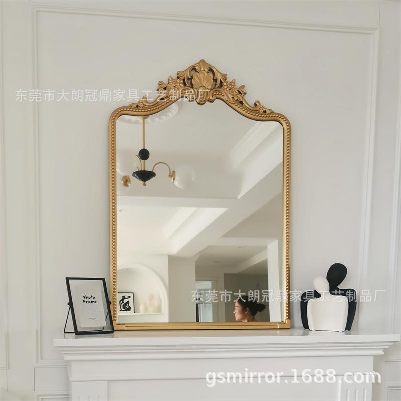 复镜妆全身镜挂墙法式穿衣镜客古厅衣子帽间家GM08用落地镜手工大