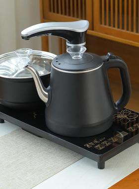 ?家用烧水壶茶主嵌CKE入电磁茶炉全自动上机水一体式式茶台茶桌泡
