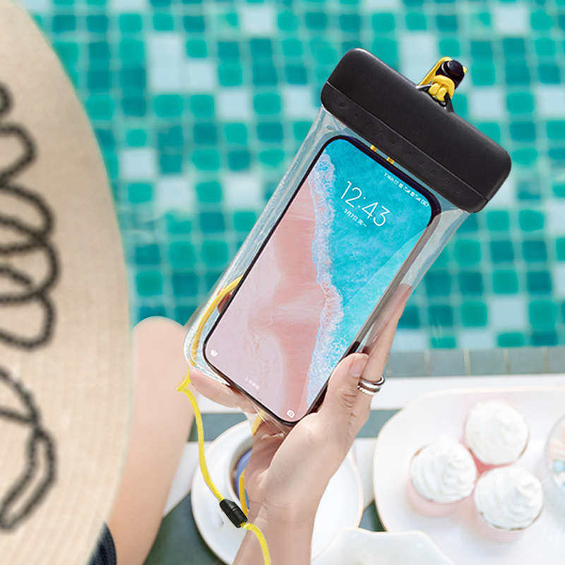 POCKET TRAVEL PHONE WATERPROOF BAG TOUCHSCREEN SWIMMING SEAL SEASIDE DIVING SHOOTING DRIFTING TRANSPARENT PHONE CASE