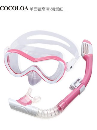 高清大框游泳镜护鼻一体防呛水成人潜水眼镜男女防水防雾潜水镜