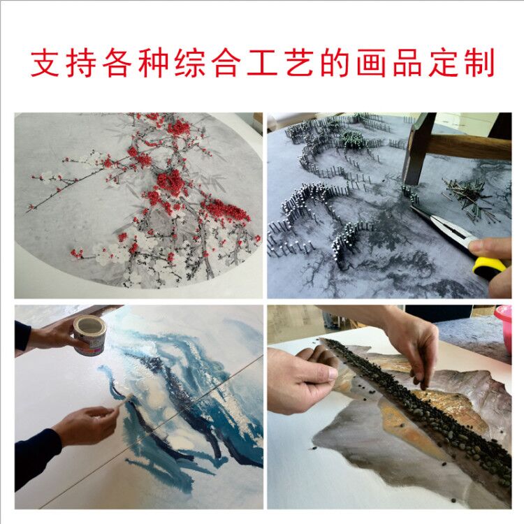 客厅装饰画玄关走廊竖版挂画餐厅卧室手绘油画定制巨幅墙壁画晶瓷图片