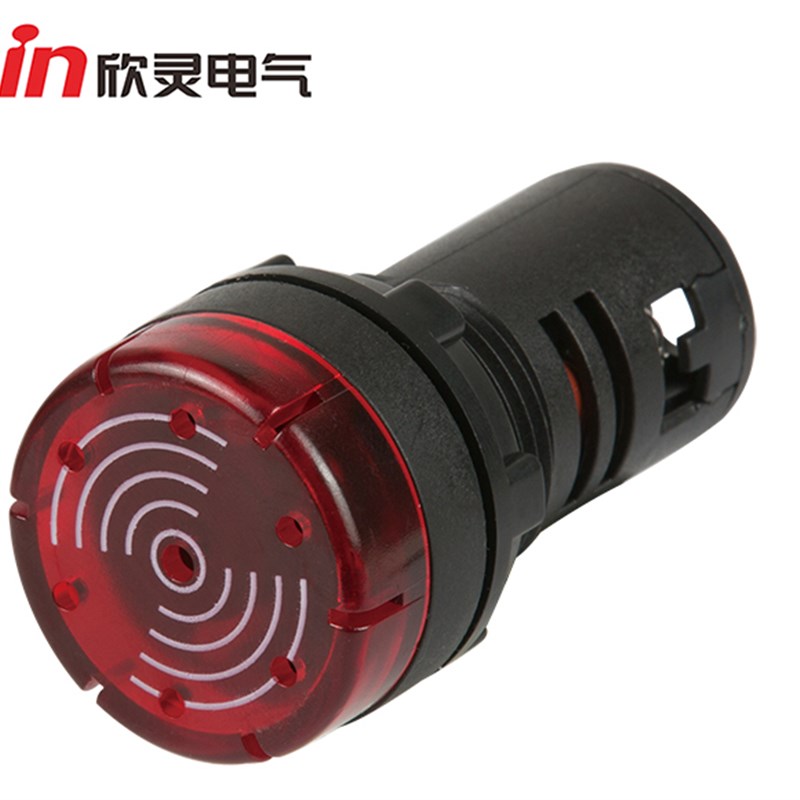 欣灵LAD16-22SM 闪光蜂鸣器信号灯 22mm孔径  声音间断 闪亮