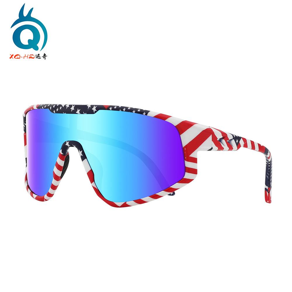 欧美跨境骑行眼镜超轻马拉松跑步镜男女户外运动防风挡沙偏光墨镜