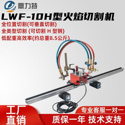 半自动火焰切割机鼎力特LWF-10H型钢气割三维立体爬山虎切割机