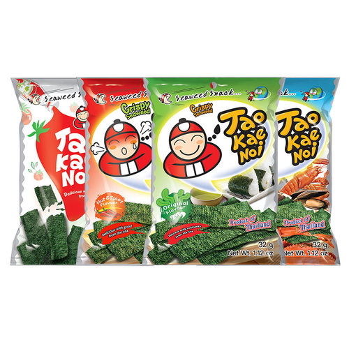 老板仔泰国进口海苔片原味即食儿童紫菜休闲食品解馋小零食小老板