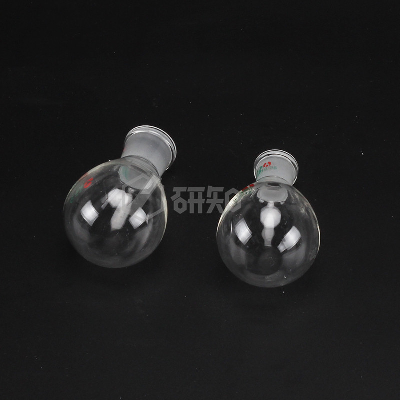 茄形瓶 50/100/250ml茄型反应瓶 圆底蒸馏单口烧瓶 旋蒸瓶图片