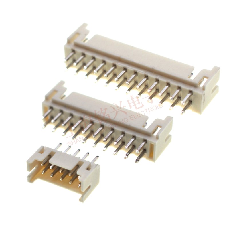 PHD2.0mm间距接插件双排直弯针插座 2x2p3p4p5p6p8p-10P连接器