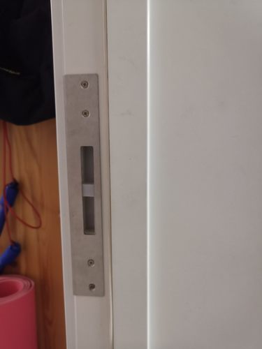 .加长木门卧室内门框锁体片门边框挡扣铁片锁舌槽孔洞修复配件导