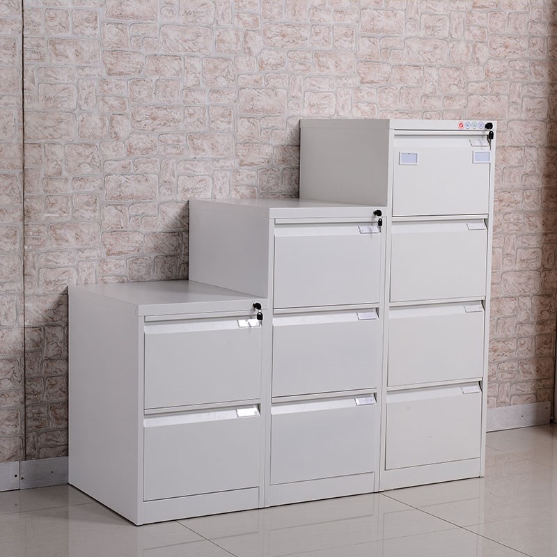 文件铁皮柜a4f4挂快劳立式档案柜抽屉式办公资料柜二三四斗卡箱