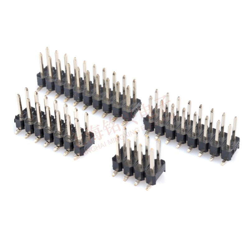2.54MM间距双排立式贴片排针插座2*2 3 4 5 6 8 10 12 15 20 40P