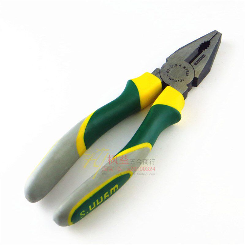 正品威力狮钢丝钳电工钳断线钳6/7/8寸环保三色手柄 五金夹持工具