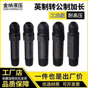 高压油管加长过渡接头液压公制对丝3分*16D3分*18D2分*16D