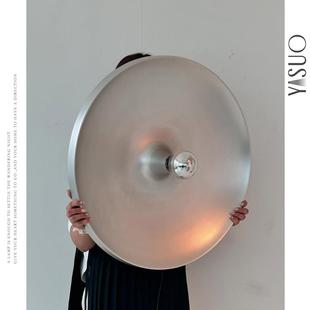 中古70s包豪斯吸顶灯金属飞碟UFO装 饰壁灯阳台走廊客厅卧室灯具